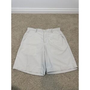 FootJoy Shorts Mens 34 Beige Performance Golf Twill Flat Front Stretch Pockets